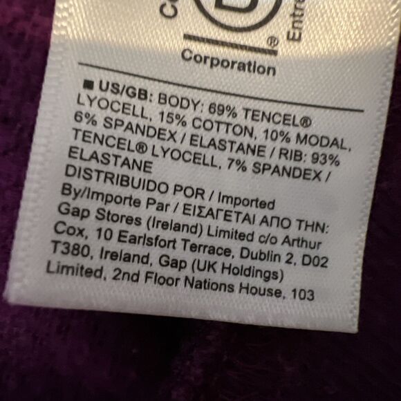 Athleta  V Neck Sweatshirt Dark Purple Womens Size Large - Picture 9 of 9